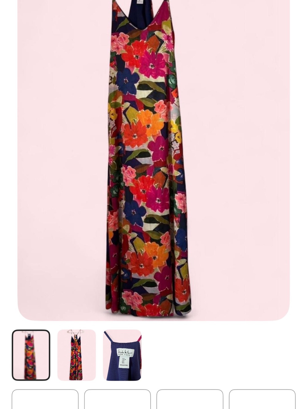 Nicole Miller Floral Maxi Dressin Multicolor